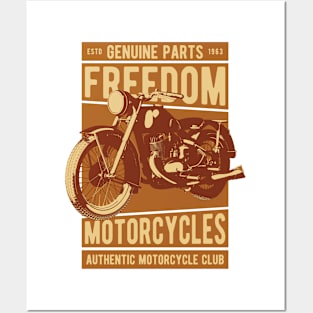 Freedom motocycle Posters and Art